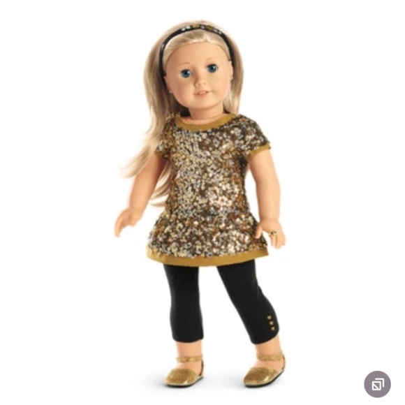 American Girl Other - American Girl Truly Me Golden Sparkle Outfit 18" Doll